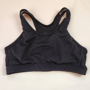 Moving Comfort Black Stretch Racerback Sports Bra Size M 34BC/36B